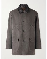 Kaptain Sunshine - Cotton And Hemp-Blend Coat - Lyst