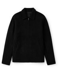 Rick Owens - Brad Webbing-Trimmed Double-Faced Cashmere Bomber Jacket - Lyst