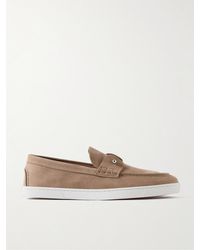 Christian Louboutin - Chambeliboat Nubuck Loafers - Lyst