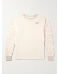 Kapital - Logo-Embroidered Printed Waffle-Knit Cotton-Jersey T-Shirt - Lyst