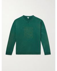 Loewe - Sweatshirt aus Baumwoll-Jersey mit Logostickerei - Lyst