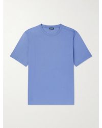 ZEGNA - Cotton-Jersey T-Shirt - Lyst