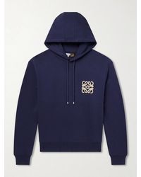 Loewe - Paula's Ibiza Anagram-embroidered Cotton-jersey Hoodie - Lyst