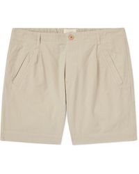 Folk - Assembly Straight-leg Cotton Shorts - Lyst