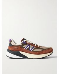 New Balance - 990v6 Sneakers aus Veloursleder und Mesh mit Lederbesatz - Lyst