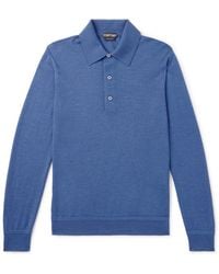 Tom Ford - Cashmere And Silk-Blend Polo Shirt - Lyst