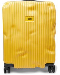 Crash Baggage Stripe Cabin Polycarbonate Suitcase - Yellow