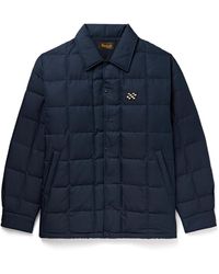 Visvim - Coach Appliquéd Quilted Wool And Silk-Blend Twill Down Jacket - Lyst