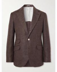 Brunello Cucinelli - Sakko aus einer Mischung aus Leinen - Lyst