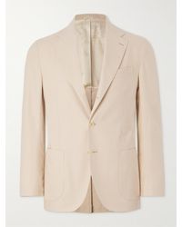 De Petrillo - Cotton And Silk-blend Blazer - Lyst