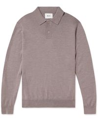 NN07 - Sergio 6605 Wool Polo Shirt - Lyst
