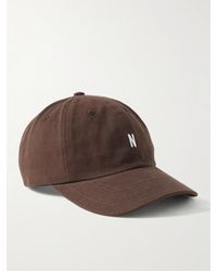 Norse Projects Logo-embroidered Cotton-twill Baseball Cap - Brown