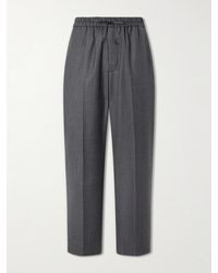 Officine Generale - Nilson Straight-Leg Wool, Cashmere And Silk-Blend Suit Trousers - Lyst