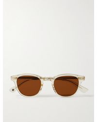 Garrett Leight - Evan Round-Frame Acetate Sunglasses - Lyst