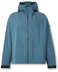 District Vision - Logo-Appliquéd Shell Hooded Jacket - Lyst