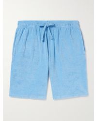 Vilebrequin - Bolide Straight-leg Cotton-blend Terry Drawstring Shorts - Lyst