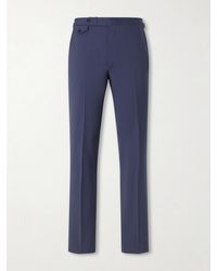 J. Mueser - Waverly Straight-Leg Wool Twill Suit Trousers - Lyst