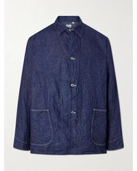 Orslow - Linen Denim Jacket - Lyst