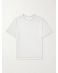 Lemaire - Cotton And Linen-Blend Jersey T-Shirt - Lyst