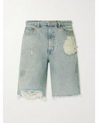Paly Hollywood - Good Good Times Distressed Denim Shorts - Lyst