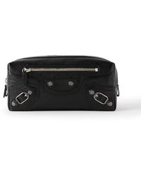 Balenciaga - Le Cagole Textured-leather Pouch - Lyst