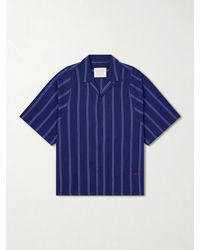 Kardo - Yusuke Camp-Collar Striped Cotton Shirt - Lyst