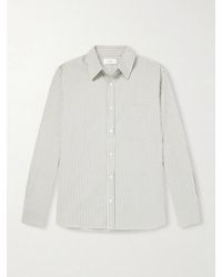 MR P. - Striped Organic Cotton-poplin Shirt - Lyst