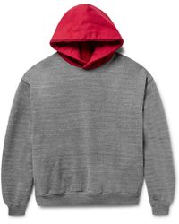 fear of god red hoodie