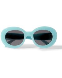 Celine - Oval-Frame Acetate Sunglasses - Lyst