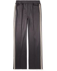 Tom Ford - Straight-Leg Webbing-Trimmed Jersey Track Pants - Lyst