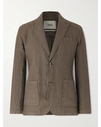 Altea - Aaron Garment-dyed Linen Blazer - Lyst