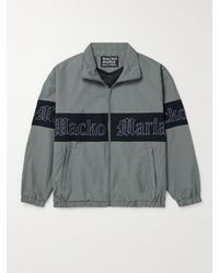 Wacko Maria - Logo-embroidered Colour-block Nylon Track Jacket - Lyst