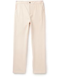 LE17SEPTEMBRE - Straight-leg Cotton-twill Trousers - Lyst