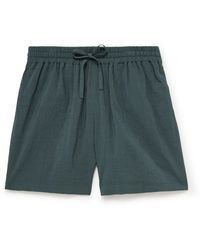 LE17SEPTEMBRE - Novis Wide-leg Crinkled-taffeta Drawstring Shorts - Lyst