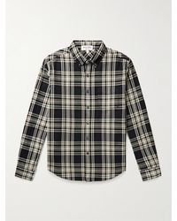Alex Mill - Mill Button-Down Collar Checked Cotton Shirt - Lyst