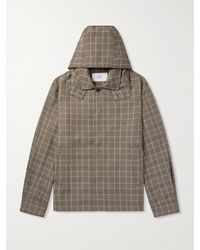 MR P. - Checked Recycled-Shell Hooded Coach Jacket - Lyst
