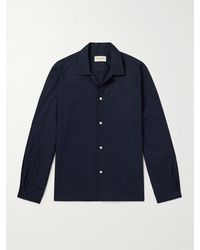 Officine Generale - Eloan Garment-dyed Organic Cotton-poplin Shirt - Lyst