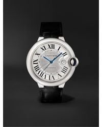 Cartier - Ballon Bleu De Automatic 42mm Stainless Steel And Alligator Watch, Ref. No. Wsbb0026 - Lyst