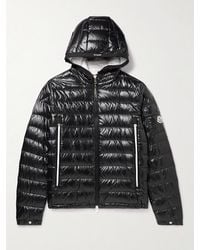 Moncler - Galion Logo-Appliquéd Quilted Glossed-Shell Hooded Down Jacket - Lyst