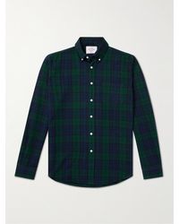 Portuguese Flannel - Bonfim Button-down Collar Checked Cotton-flannel Shirt - Lyst