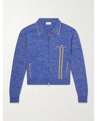 Versace - Mouliné Zip-up Cardigan - Lyst