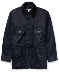 Monitaly - Throwing Fits Type B Corduroy-trimmed Cotton-sateen Jacket - Lyst