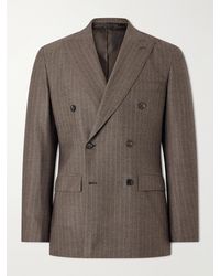 Brioni - Plume Herringbone Wool Suit Jacket - Lyst