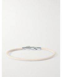 Miansai - Snap Rope And Rhodium-plated Silver Bracelet - Lyst