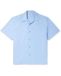 Jil Sander - Convertible-collar Cotton-poplin Shirt - Lyst