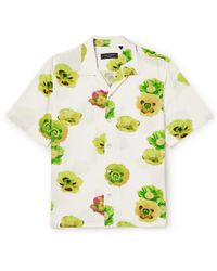 Rag & Bone - Avery Convertible-collar Floral-print Crepe Shirt - Lyst