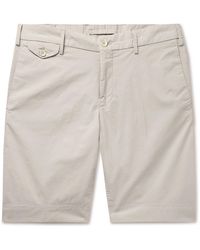 Incotex - Slim-Fit Stretch-Cotton Poplin Bermuda Shorts - Lyst