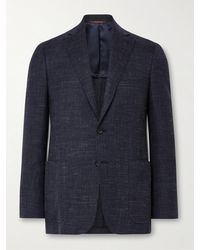 Canali - Kei Slim-fit Wool-blend Tweed Blazer - Lyst