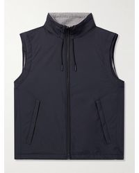 ZEGNA - Reversible Shell And Cashmere-Blend Twill Gilet - Lyst