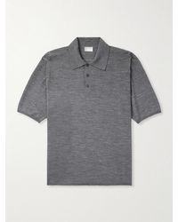 Saint Laurent - Polohemd Cassandre Aus Wolle - Lyst